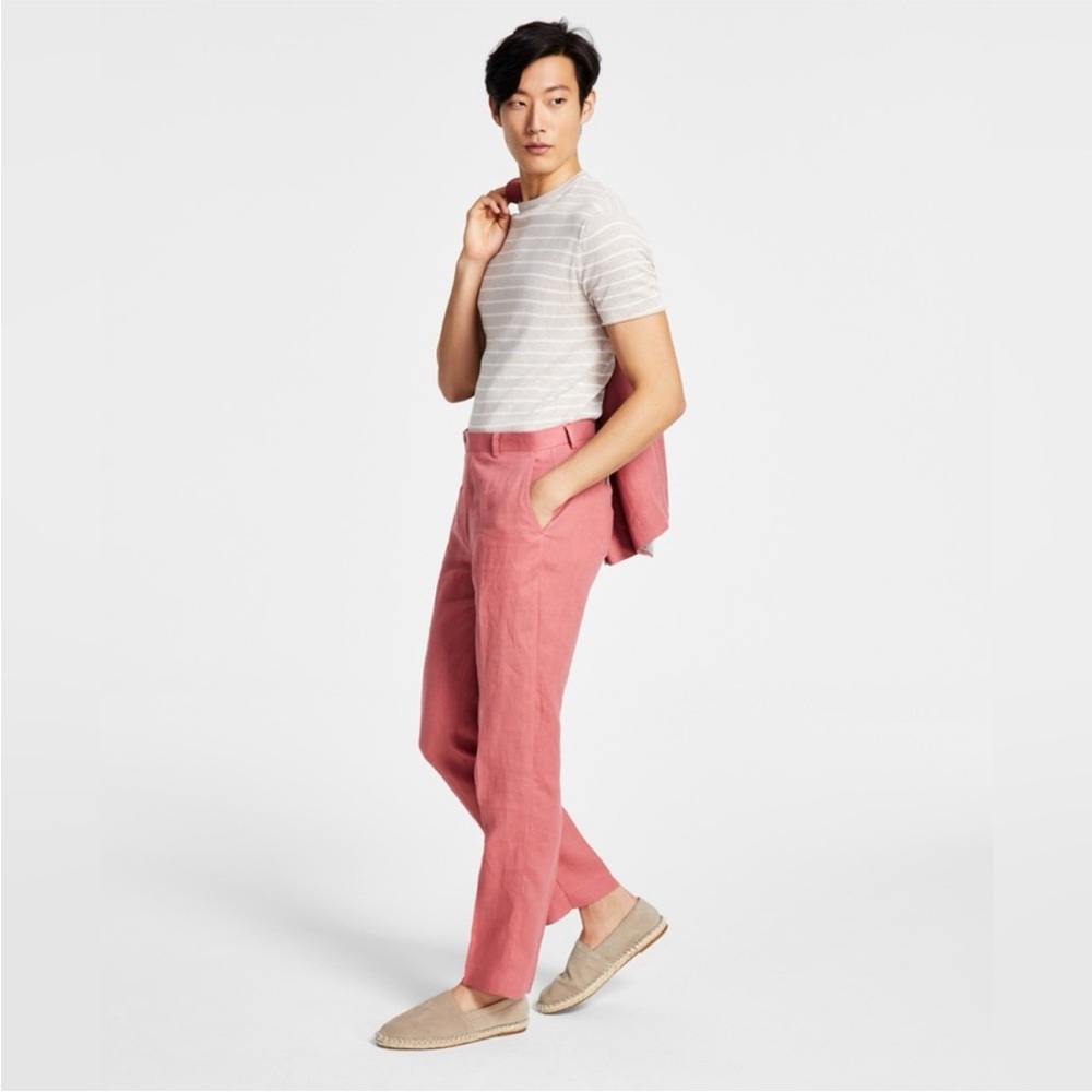 NWT Red Men's UltraFlex Classic-Fit Linen
Pants - 32x30